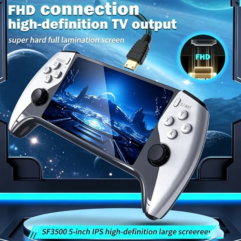 Gaming Console Latest - SF3500 เครื่องเล่นเกมพกพาขนาด 5 นิ้ว สำหรับ PS1