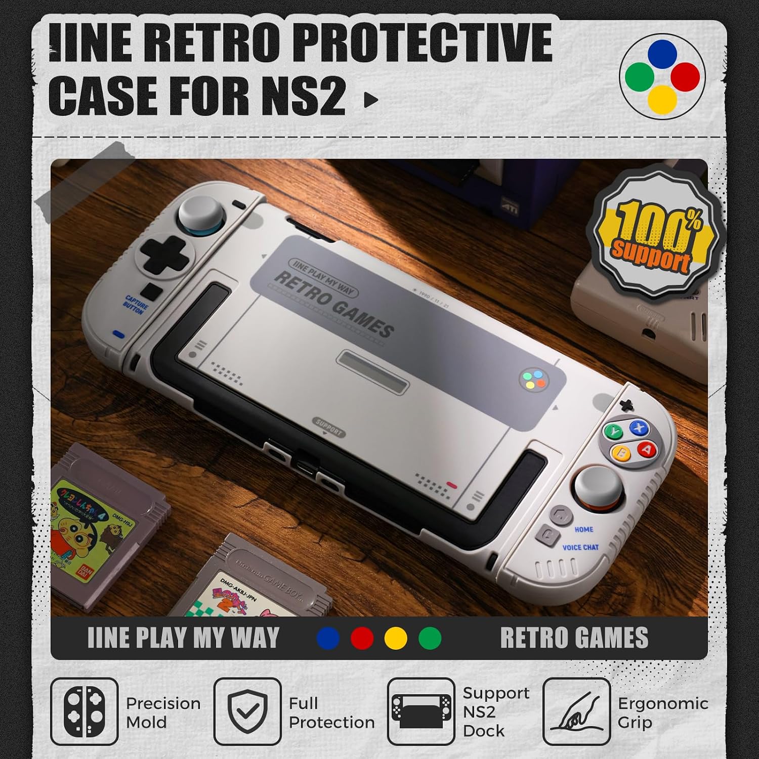 IINE เคสซิลิโคนนุ่มกันลื่นสำหร - Gaming Console Buttons บทวิจารณ์และราคา